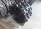 600mm Width Excavator Compaction Wheel 900mm Drum Diameter One Bracket Black